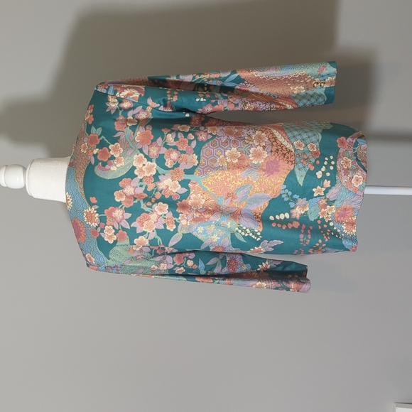 Vintage Asia Inspired Colorful Blazer - Picture 6 of 7